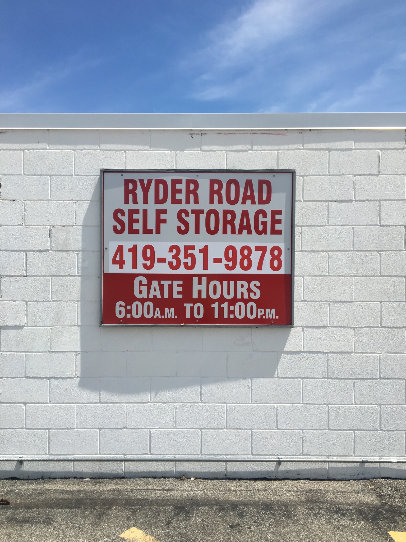 Ryder Road Self Storage at 350 Ryder Rd